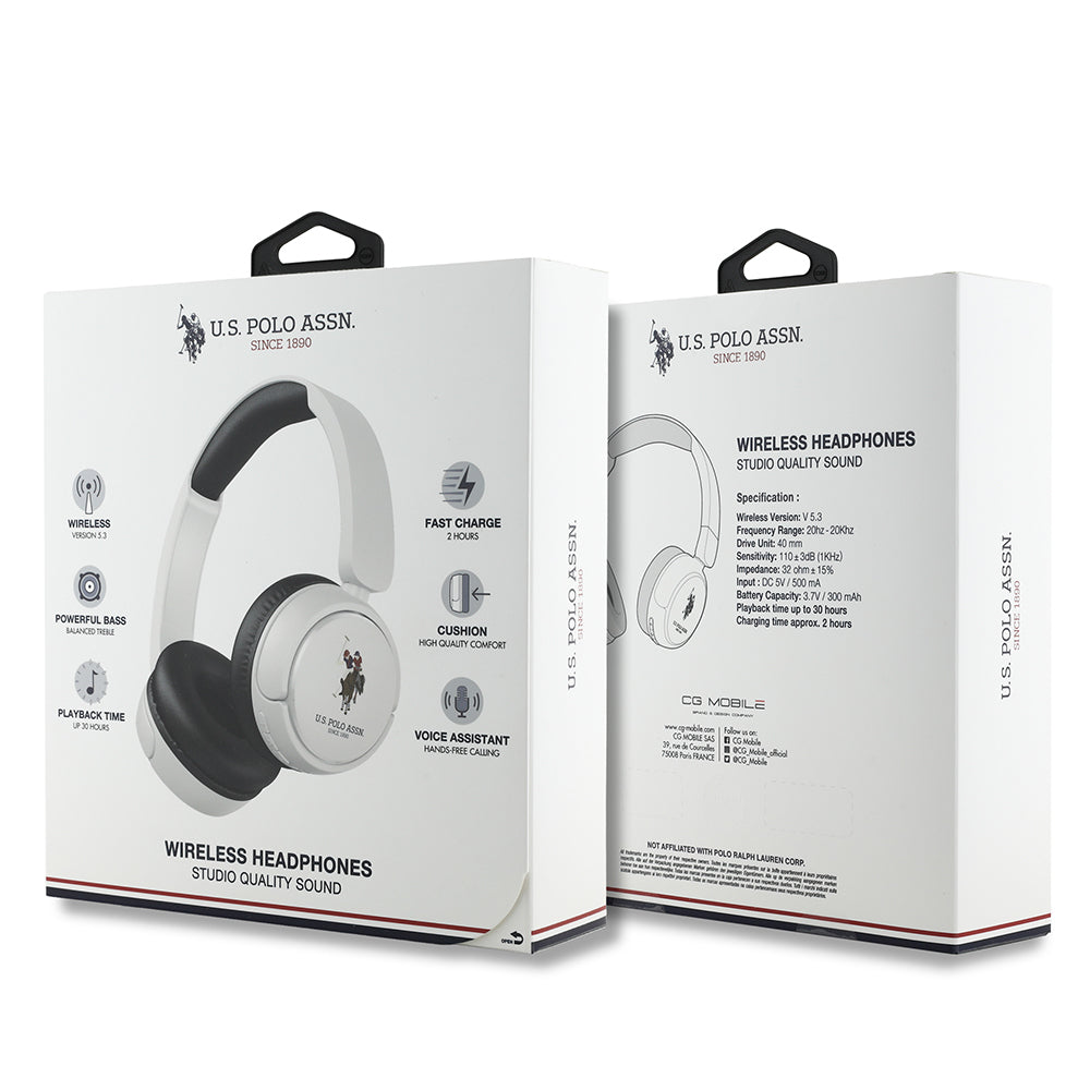 U.S Polo Assn. Orjinal Lisanslı Katlanabilir Ayarlanabilir Baskı Logolu Kulak Üstü Bluetooth Kulaklık v5.3 U.S Polo Assn. Orjinal Lisanslı Katlanabilir Ayarlanabilir Baskı Logolu Kulak Üstü Bluetooth Kulaklık v5.3